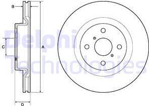 Delphi BG4762C - Kočioni disk www.molydon.hr