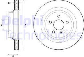 Delphi BG4705C - Kočioni disk www.molydon.hr