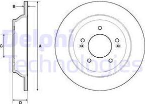 Delphi BG4708C - Kočioni disk www.molydon.hr