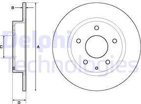 Delphi BG4707C-18B1 - Kočioni disk www.molydon.hr