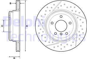 Delphi BG4714C - Kočioni disk www.molydon.hr