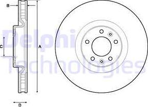 Delphi BG4716C - Kočioni disk www.molydon.hr