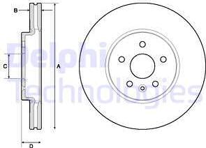 Delphi BG4710C-18B1 - Kočioni disk www.molydon.hr