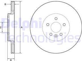 Delphi BG4786C-18B1 - Kočioni disk www.molydon.hr