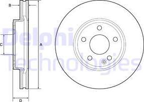 Delphi BG4788C - Kočioni disk www.molydon.hr