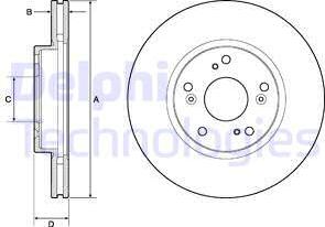 Delphi BG4774C - Kočioni disk www.molydon.hr