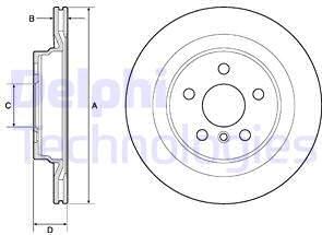 Delphi BG4778C - Kočioni disk www.molydon.hr