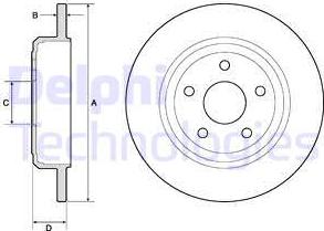 Delphi BG4772C - Kočioni disk www.molydon.hr