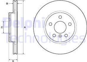 Delphi BG4777C - Kočioni disk www.molydon.hr