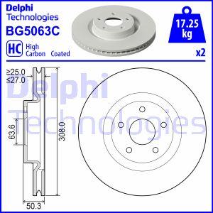 Delphi BG5063C - Kočioni disk www.molydon.hr