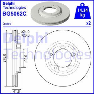 Delphi BG5062C - Kočioni disk www.molydon.hr