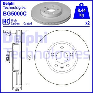 Delphi BG5000C - Kočioni disk www.molydon.hr