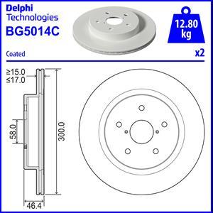 Delphi BG5014C - Kočioni disk www.molydon.hr