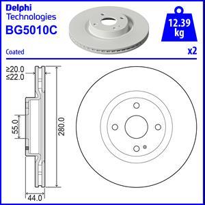 Delphi BG5010C - Kočioni disk www.molydon.hr