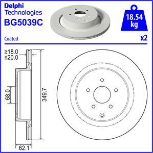 Delphi BG5039C-18B1 - Kočioni disk www.molydon.hr