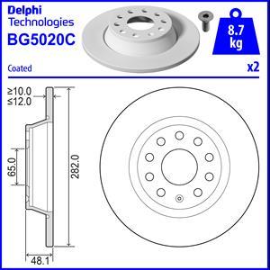 Delphi BG5020C-18B1 - Kočioni disk www.molydon.hr