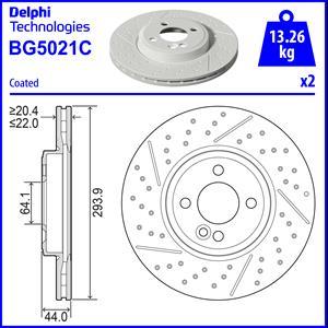 Delphi BG5021C - Kočioni disk www.molydon.hr