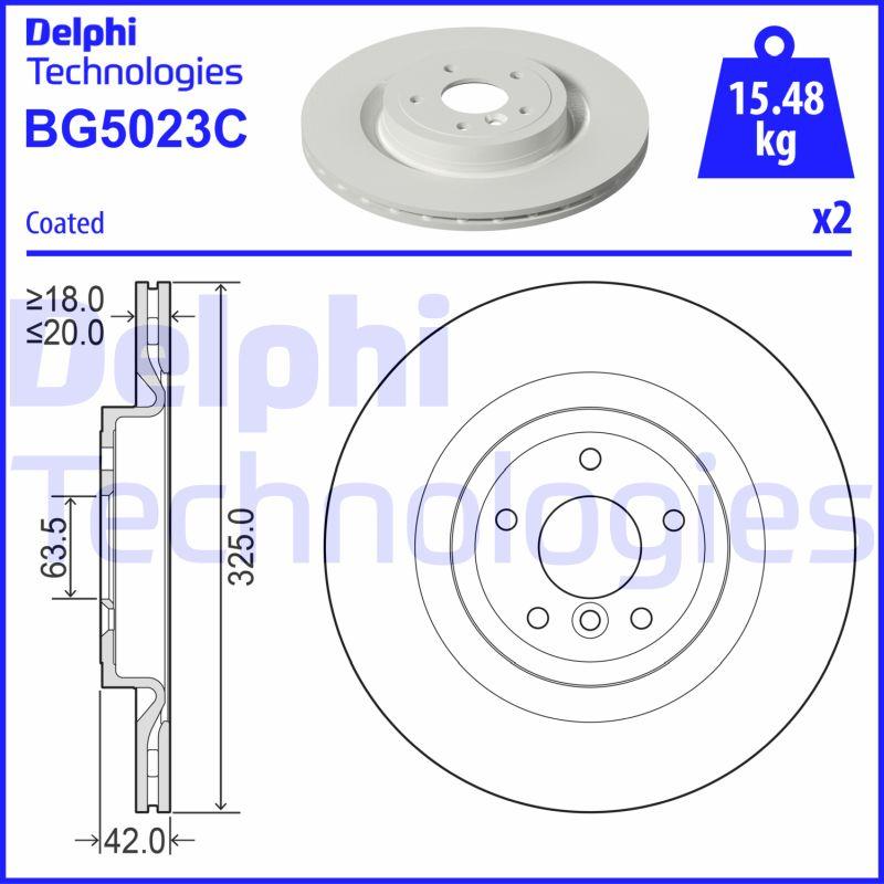 Delphi BG5023C - Kočioni disk www.molydon.hr