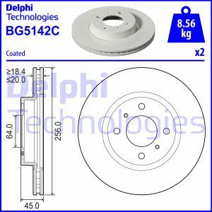 Delphi BG5142C - Kočioni disk www.molydon.hr