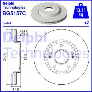 Delphi BG5157C - Kočioni disk www.molydon.hr