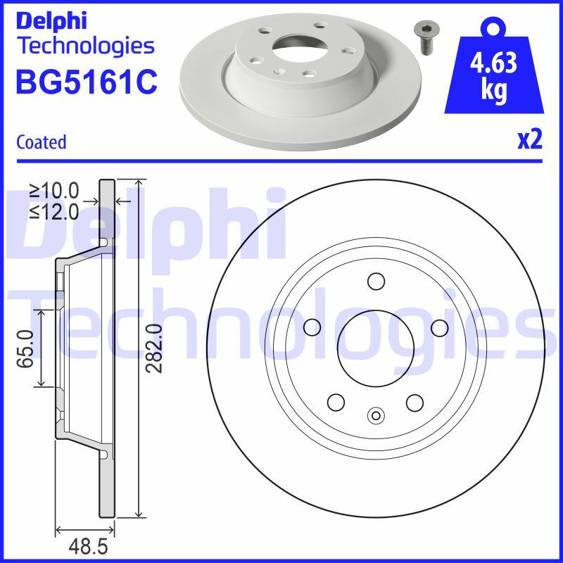 Delphi BG5161C - Kočioni disk www.molydon.hr