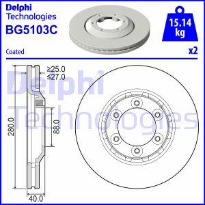 Delphi BG5103C - Kočioni disk www.molydon.hr