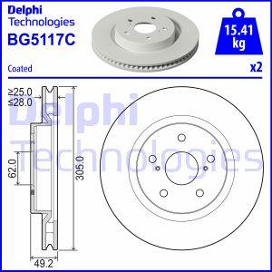 Delphi BG5117C - Kočioni disk www.molydon.hr