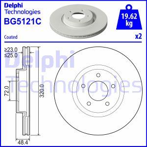 Delphi BG5121C - Kočioni disk www.molydon.hr