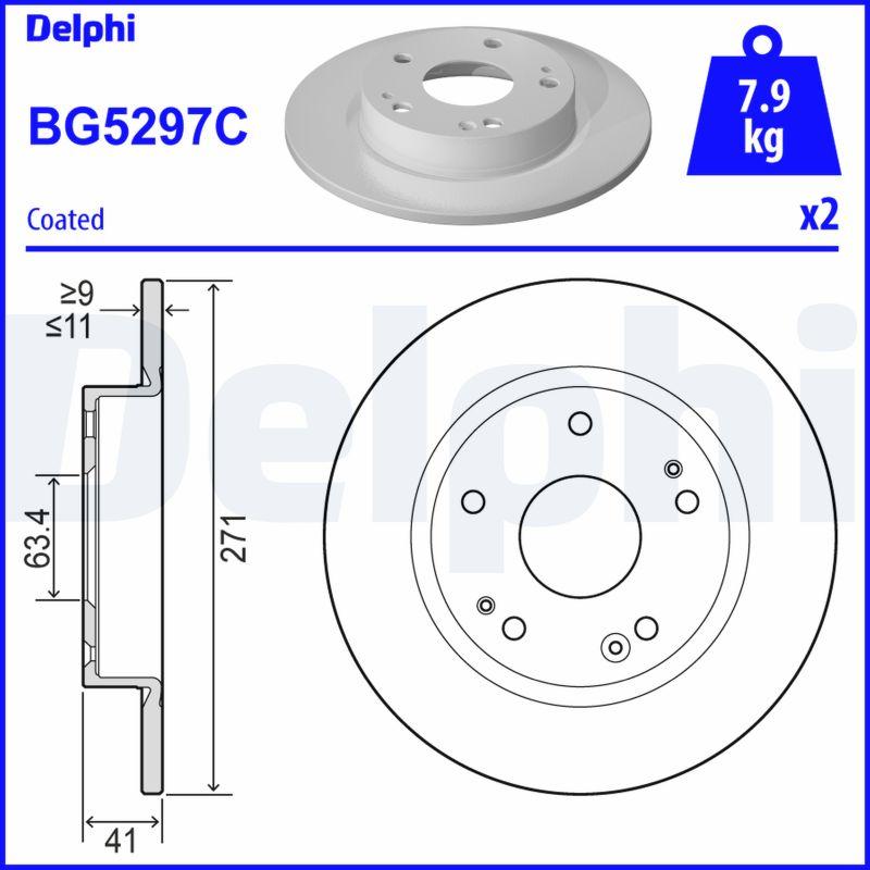 Delphi BG5297C18B1 - Kočioni disk www.molydon.hr