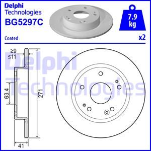 Delphi BG5297C - Kočioni disk www.molydon.hr