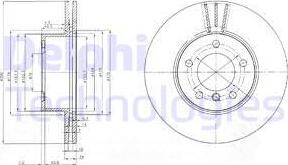 Delphi BG3998C-18B1 - Kočioni disk www.molydon.hr