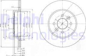 Delphi BG3992 - Kočioni disk www.molydon.hr