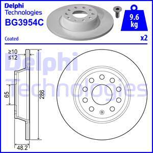 Delphi BG3954C - Kočioni disk www.molydon.hr