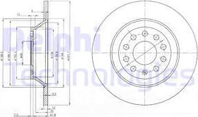 Delphi BG3956C-18B1 - Kočioni disk www.molydon.hr