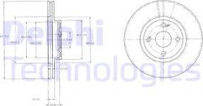 Delphi BG3966 - Kočioni disk www.molydon.hr