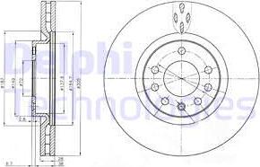 Delphi BG3963 - Kočioni disk www.molydon.hr