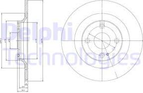 Delphi BG3967 - Kočioni disk www.molydon.hr