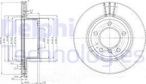 Delphi BG3900C - Kočioni disk www.molydon.hr