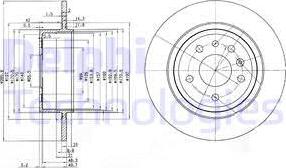 Delphi BG3908 - Kočioni disk www.molydon.hr