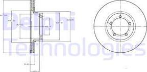 Delphi BG3984 - Kočioni disk www.molydon.hr