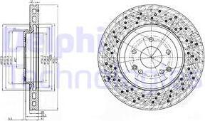 Delphi BG3985C - Kočioni disk www.molydon.hr