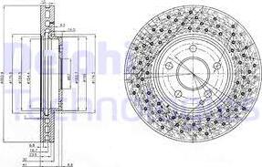 Delphi BG3986 - Kočioni disk www.molydon.hr