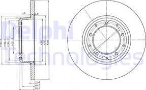 Delphi BG3982 - Kočioni disk www.molydon.hr