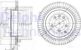 Delphi BG3925C - Kočioni disk www.molydon.hr