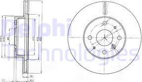 Delphi BG3920 - Kočioni disk www.molydon.hr