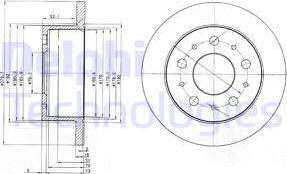 Delphi BG3923 - Kočioni disk www.molydon.hr