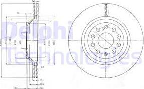 Delphi BG3975 - Kočioni disk www.molydon.hr