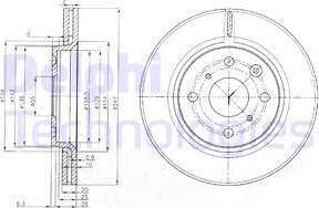 Delphi BG3976C-18B1 - Kočioni disk www.molydon.hr