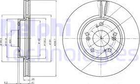 Delphi BG3978 - Kočioni disk www.molydon.hr