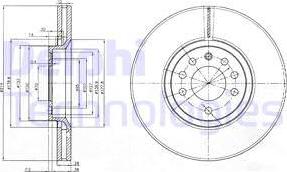 Delphi BG3973 - Kočioni disk www.molydon.hr